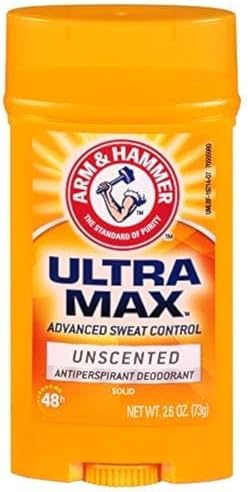 ARM & HAMMER ULTRAMAX Anti-Perspirant Deodorant Invisible Solid Unscented 2.60 oz ( Pack of 11)
