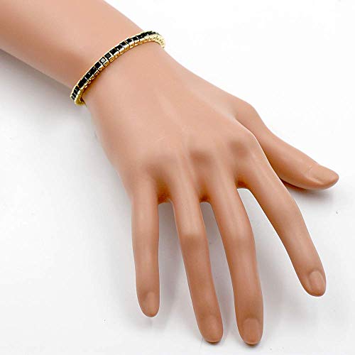 Lavencious Aaa Cubic Zirconia Princess Cut 4Mm Tennis Bracelet 7 Inch Length + 1 Inch Extension For Women Bridal Party Jewelry  thumb #4