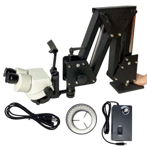 Microscope à bijoux 77mm zoom 7x-45x avec support incrusté haute précision