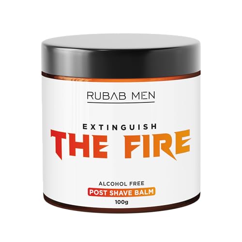 Image of RUBAB MEN Alcohol Free Post Shave Balm - 100g | Extra Moisturizing, Soothing & Refreshing After Shave Lotion | Paraben, SLES