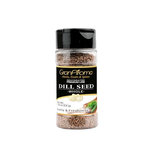 GranAroma Whole Dill Seeds, Bright Flavor, Pickling & Brining, Versatile Ingredient (2 Ounce)