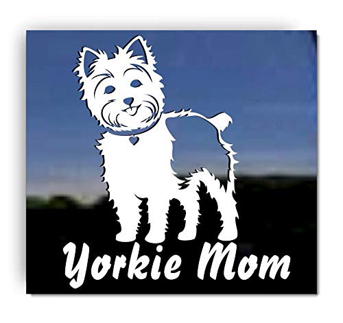 Yorkie Mom | NickerStickers® Vinyl Yorkshire Terrier Dog Window Decal Sticker
