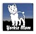 Yorkie Mom Dog Vinyl Window Decal Sticker