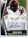2022 Sage High Series Autographs Black #A-SO Segun Olubi Auto Autograph San Diego State Pre NFL Prospect Rookie Card in Raw (NM or Better) Condition
