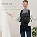 MISSWISDOM Baby Carrier Newborn to Toddler, Adjustable Toddler Carrier, Baby Holder Carrier, Kangaroo Infant Carriers with Widen Shoulder Straps, Black