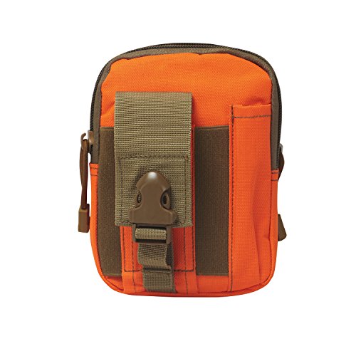Pochette tactique Tourbon multi-fonctions pour la chasse - Étui pour téléphone portable - Pochette de ceinture pour gadgets, Orange