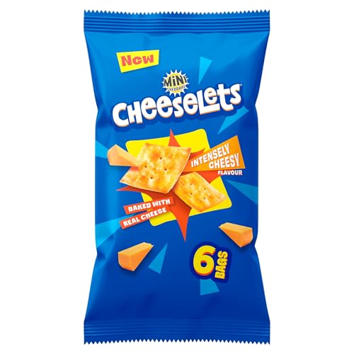 JACOBS Mini Cheddars Cheeselets Baked Snacks Multipack 6 Bags x 24.5 g 147 g Total (Pack of 1)