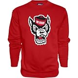 Blue 84 Men's North Carolina State Wolfpack Crewneck Sweatshirt Team Color Icon, Red, XX-Large