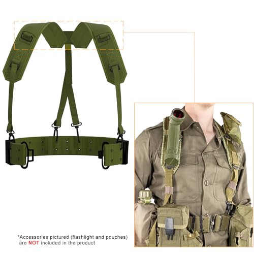 MT Multipurpose Military Alice Butt Pack, Molle Webbing Sling Bag for Daily Commuter Backpack Olive Drab