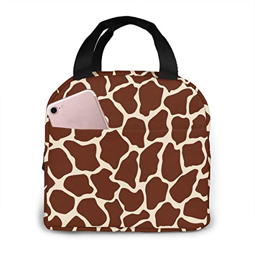 Antspuent SIBALIU486-120440621 Colored Giraffe Pattern Lunch Bag cover