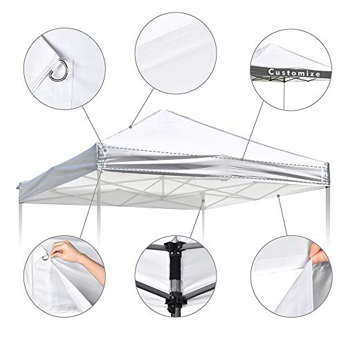 Instahibit 9.6x9.6ft Pop Up Top Replacement Instant Canopy Patio Pavilion Gazebo Sunshade Tent Oxford Cover Outdoor Snow - Thumbnail 4