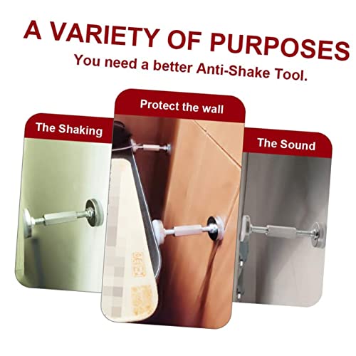 VOSAREA 8 Peças Estabilizador Anticolisão Fixador De Cabeceira Estrutura De Cama Rolha De Parede Sof