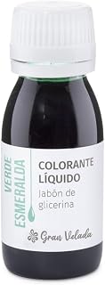 Colorante Jabón Glicerina Verde Esmeralda | Coloración Líquida para Crear Jabones Únicos | 250 ml
