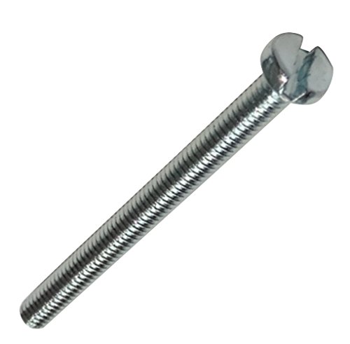 Preisvergleich Produktbild AERZETIX - C17346-100 x Bolzen - Zylinderkopfschrauben - M2x25mm - DIN 84 - Verzinkter Stahl - Fußabdruck 0.5mm Schlitz Aussparung