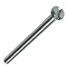 Produktbild AERZETIX - C17346-100 x Bolzen - Zylinderkopfschrauben - M2x25mm - DIN 84 - Verzinkter Stahl - Fußabdruck 0.5mm Schlitz Aussparung