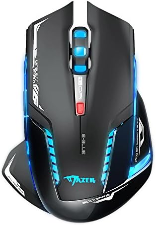 E-3lue EMS601BKAA-NF Mazer II 2500 DPI Blue LED 2.4GHz Wireless Optical Gaming Mouse