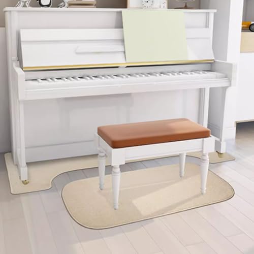 Tappeto insonorizzato per pianoforte verticale, protezione per moquette con cuscinetti acustici, tappetino antiscivolo, coperta per attenuare il rumore