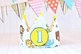  Corona cumpleaños animales de la selva, regalo de cumpleaños niños