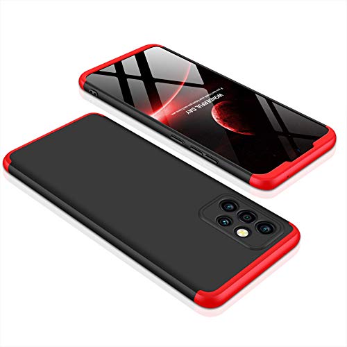 Asdsinforu Galaxy A72 5G Case Ultra Thin 3 In 1 360 Degree Full Body Case Premium Slim Shockproof Hard Pc Plastic Anti-Scratch Bumper Cover For Samsung Galaxy A72 4G 3 In 1 Black Red Ad #TOP1