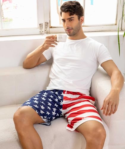 Vogseek Pajama Shorts for Men, Men's Pajama Bottoms, Sleep wear Pjs Pants3