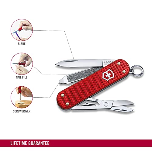 image for Victorinox Classic SD Precious Alox Swiss Army Knife, Compact 5 Functi