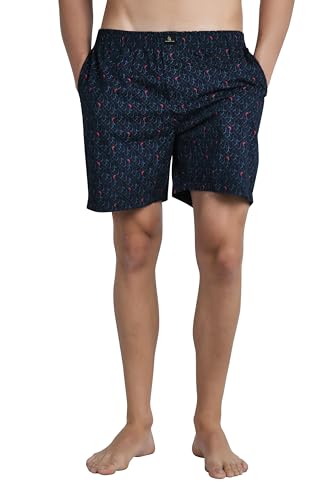 Cotton Boxer Shorts for Men Half Pants with Pockets | Printed Com...