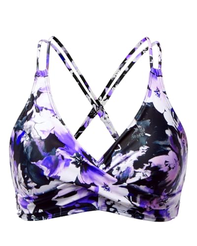 Image of Holipick Twist Front Bikini Tops for Women - Push Up Bathing Suit Top Padded Swimsuit Top
