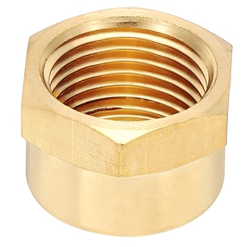 PATIKIL 3/8 Inch NPT Female Brass Cap