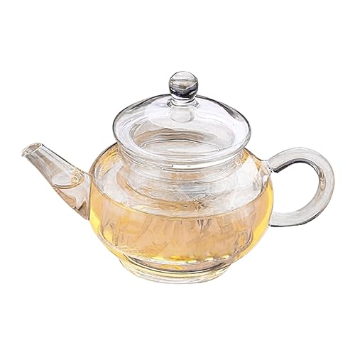 FUNOMOCYA Borosilicate Tea Pot Coffee Kettle Heat-resistant Glass Carafe Stovetop Safe