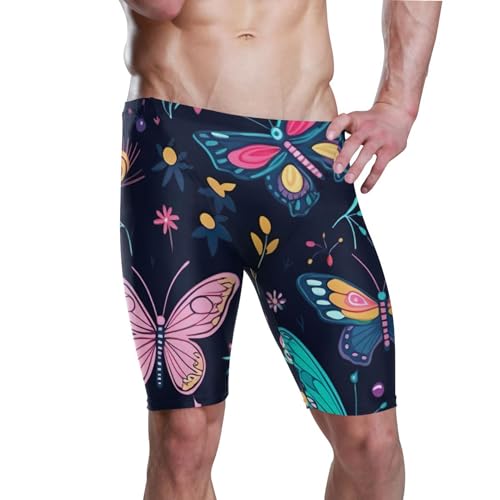 Butterfly Men's Swim Jammers Racing & Training Swimsuit Fast, Flexible,Comfortable XXXL B0401584