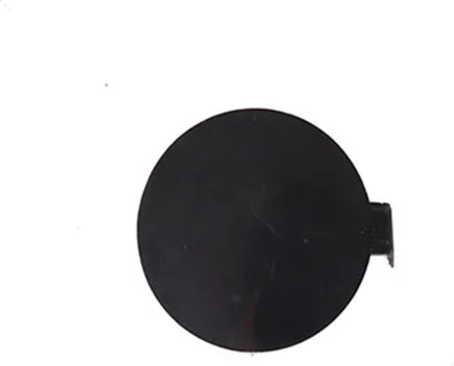 Car Front Rear Tow Hook Cover Tail Trailer Cap Trim Compatible for Fiat 500 2016-2024 ABS Black Car Accessories(Rear)
