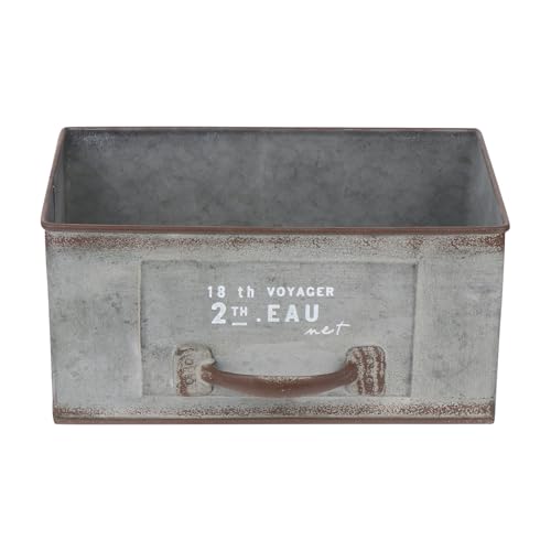 Yardwe Mini seau en métal pour pot de fleurs - Pot de fleurs vintage en zinc - Pour cactus succulents - Style maison de campagne - Pour bureau - Style shabby...