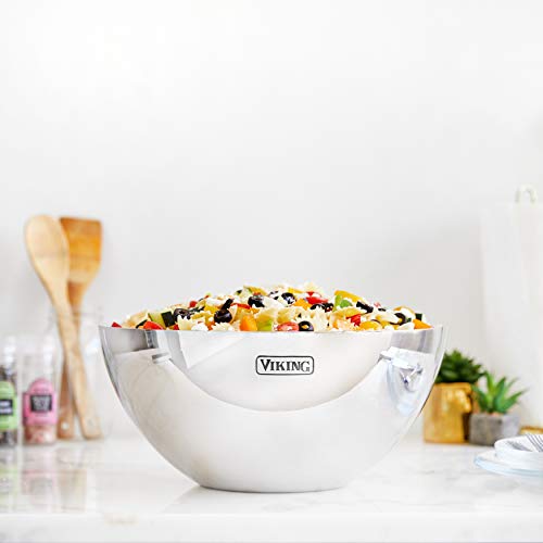 Viking Culinary Insulated Stainless Steel Beverage & Serving Bowl, 11.8 Quart, Dishwasher Safe #TOP2