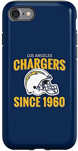 Skinit Pro Phone Case Compatible with iPhone SE - Officially Licensed NFL Los Angeles Chargers Helmet Design Blue