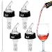 Produktbild SLTAXAR 4 Stück Flaschenausgießer Spirituosen 2cl/4cl Dosierer für Flaschen, Ausgiesser für Spirituosen mit Bürste Portionierer Flasche bar Bottle pour Spouts Dosierer für Wein Schnaps Cocktails Öl