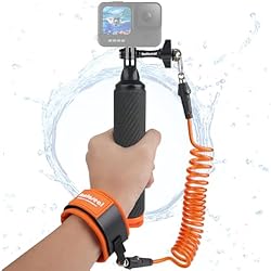Palo Buceo Gopro Fantaseal Mango Flotante Impermeable Antideslizante con Correa Muñeca y Pulsera Antiperdida, Agarre Flotador Palo Selfie para Buceo Surf Compatible con Gopro Victure Sony Videocámara Camara Accion