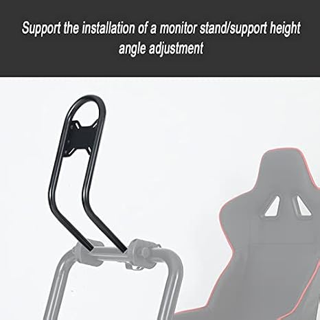 Racing Simulator Cockpit with Adjustable Steering Wheel, Foam and Leather Seat, Ergonomic Design for Enhanced Driving Experience