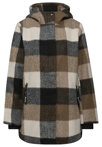 Chaqueta a cuadros Street One para mujer con capucha casual 4