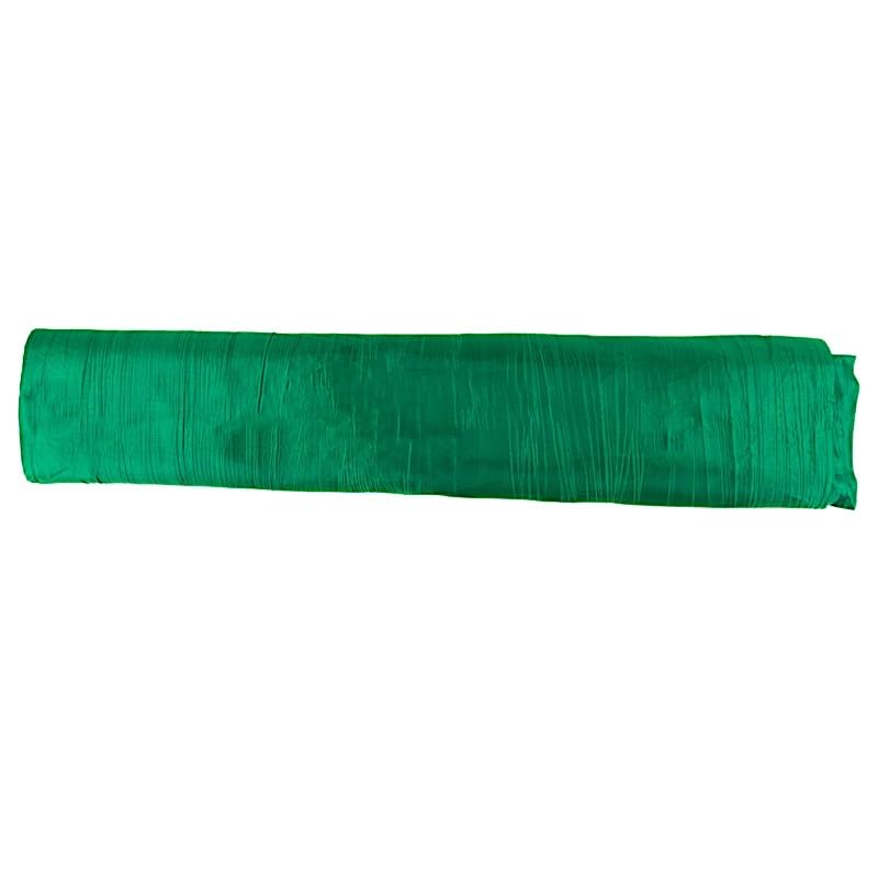 54 in x 10 Yards Hunter Green Crinkled Accordion Taffeta Fabric Bolt Wedding Party Event Reception Catering Home Decorations Supplies