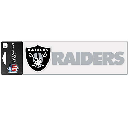 Wincraft NFL Oakland Raiders WCR49137014 Perfect Cut Decals, 3" x 10"