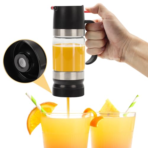 Dosatore Miele 315 Ml Dispenser Miele, Barattolo Per Miele In Vetro Borosilicato, Con Coperchio Superiore E Inferiore Rimovibile, Lavabile In Lavastoviglie, Per Conservare Miele E Sciroppo (Nero)