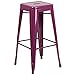 Flash Furniture 30'' High Backless Purple Indoor-Outdoor Barstool