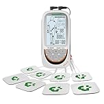TESMED TE-880R Plus elettrostimolatore Muscolare Ricaricabile, EMS, TENS, Massaggio: 73 programmi di Cui 2 Personalizzabili - Funziona con 8 elettrodi