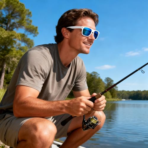 Image of FEISEDY Classic Square Retro Polarized Sunglasses Women Men 80s Sun Glasses Trendy UV400 B1858