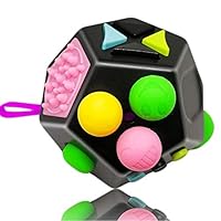 フィジェットキューブ 12面 Fidget Cube ストレス解消 グッズ 手遊び 無限 プチプチ 減圧 おもちゃ ふぃじぇっとキューブ ボタン 握る 暇つぶし ストレス発散 おもしろグッズ 大人 子供 B2 Ocruyo オクルヨ