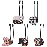 CHILDWEET Wiederverwendbare Zufälliger Stil 10 Silikon Strohhalmspitzen mit Niedlichen Tiermotiven Schützende Abdeckungen für Trinkhalme für Familien und Picknick