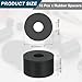 uxcell 18Pcs Thick Rubber Spacer, 1 Inch OD x 5/16 Inch ID x 9/16 Inch Thickness Round Rubber Bushings Anti Vibration Flat Spacer Washers for Home Industrial Machinery