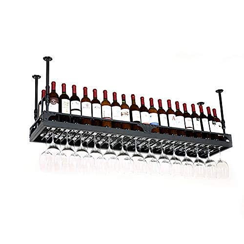 Support de stockage vin plafond et présentoir bouteille pour bistrot