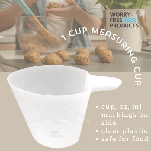 Vaso medidor plástico 1 taza BPA free transparente miniatura 4