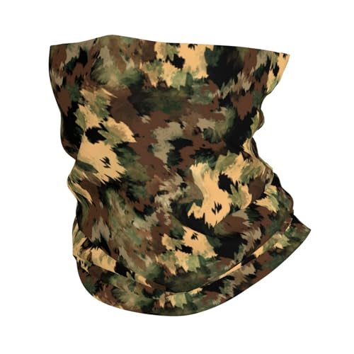 Buewutiry - Cubrecuello para hombre y mujer - Camuflaje verde - Pasamontañas para máscara facial - Bandana